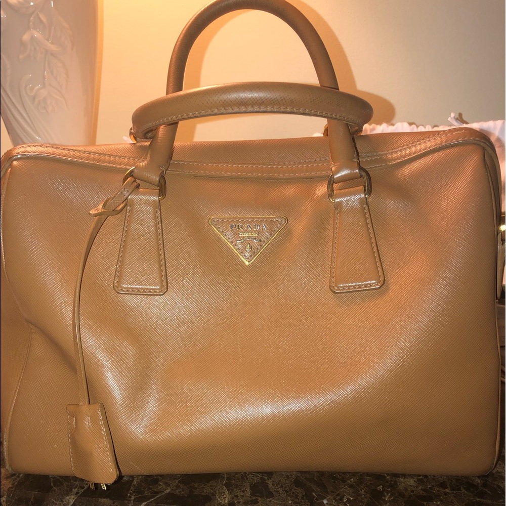 Authentic Prada Saffiano Caramello